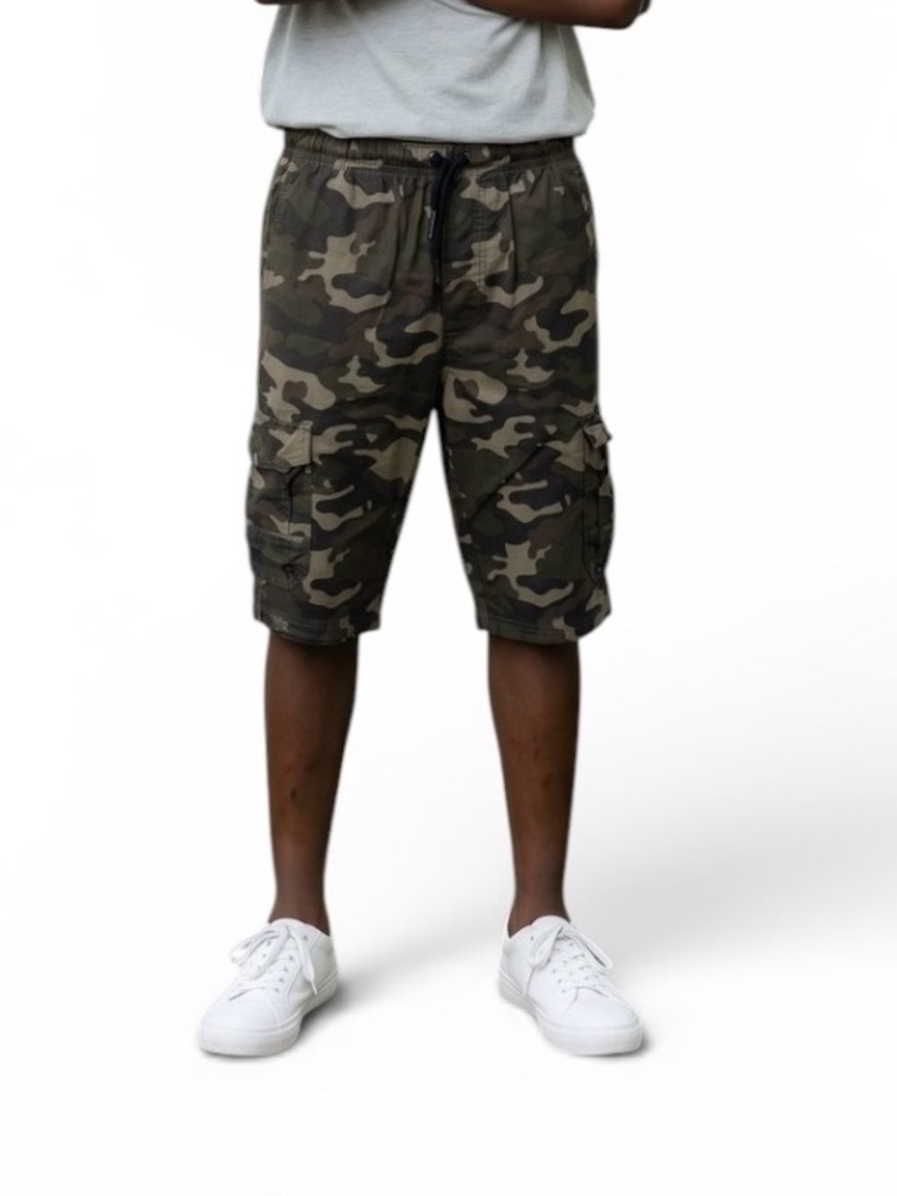 Ocean Current Men's Camo Cargo Shorts - Size M  & L Drawstring Waist